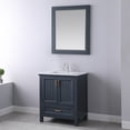thumbnail image 5 of Altair 28" Rectangular Bathroom Wood Framed Wall Mirror in Classic Blue, 5 of 9