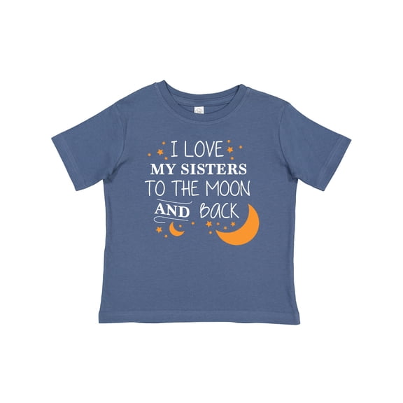 Inktastic I Love My Sisters to the Moon and Back Boys or Girls Baby T-Shirt