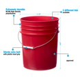 Premium 5 Gallon Bucket with Easy Peel Lid, Food Grade BPA Free HDPE