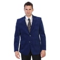 thumbnail image 1 of Gioberti Mens Cotton Velvet Blazer Jacket, Royal Blue, 38 Short, 1 of 4