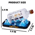 thumbnail image 5 of HI-REEKE Ship Micro Mini Building Block Set Boat in a Bottle Building Toy Display for Kid White, 5 of 7