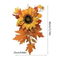 thumbnail image 3 of BotaniNest Thanksgiving Simulation Sunflower Mini Wall Hanging Holiday Autumn Sunflower Maple Leaf Upside Down, 3 of 6