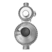 Horizontal Two Stage Propane Regulator, Inlet 1/4" Female NPT and Outlet 3/8" Female NPT