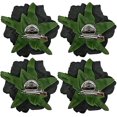 thumbnail image 4 of 4 Piezas de Tela Rosa Flor Rosa Horquilla Rosa Broche Mexicano Flor de Pelo Pin Tocado Accesorios para el Cabello para Mujeres Niñas Halloween Festival Boda Fiesta (Negro), 4 of 5