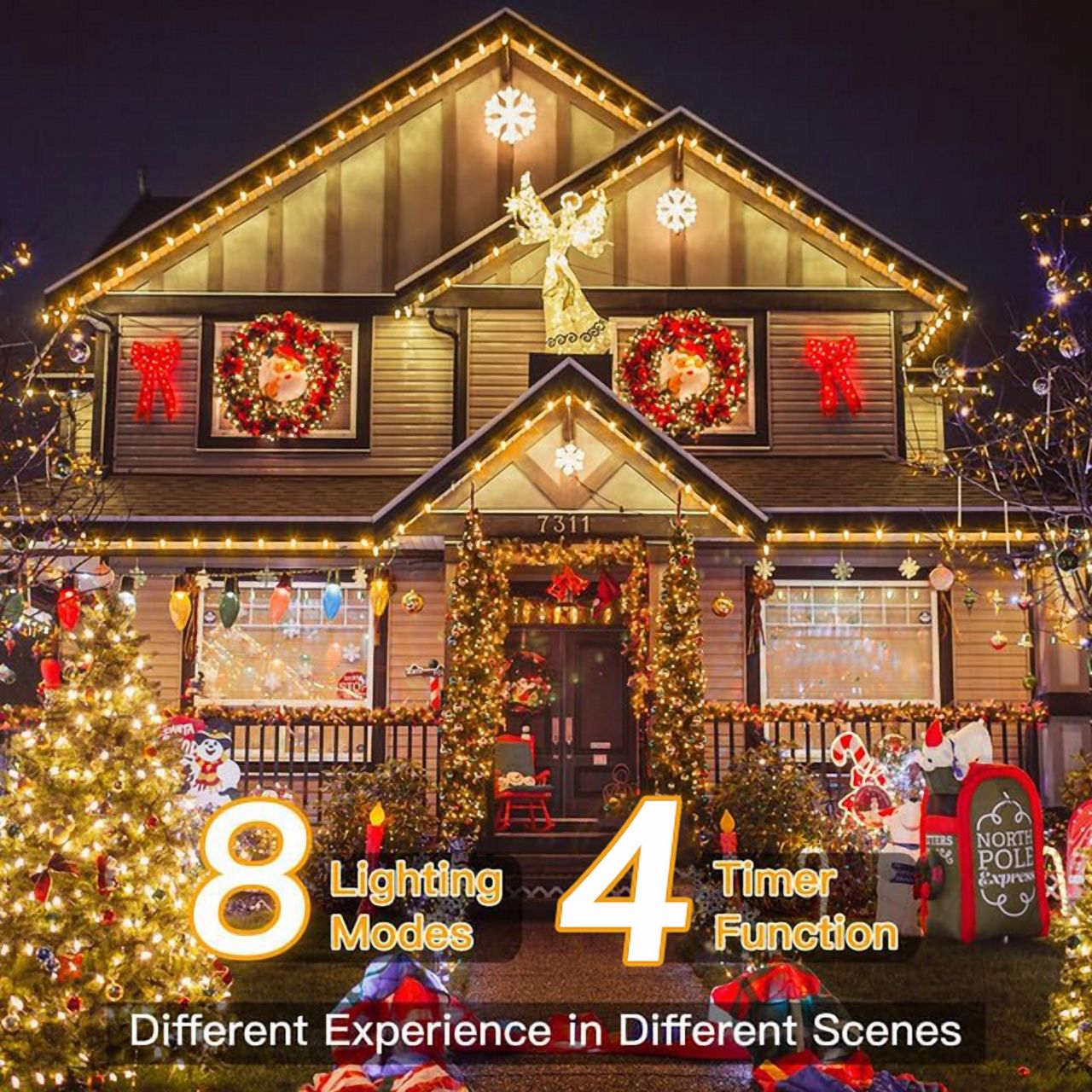 Avoxezor 1000 LED Christmas String Lights, 340ft photo 3