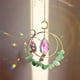 thumbnail image 4 of Cristal atrapasueños, tema lunar, diseño de cadena dorada con gotas de agua, luna y estrellas., 4 of 5