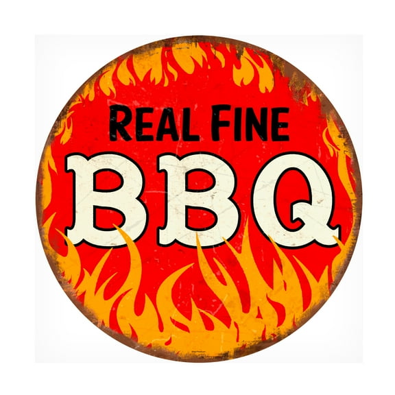RetroPlanet 'BBQ Round' Canvas Art