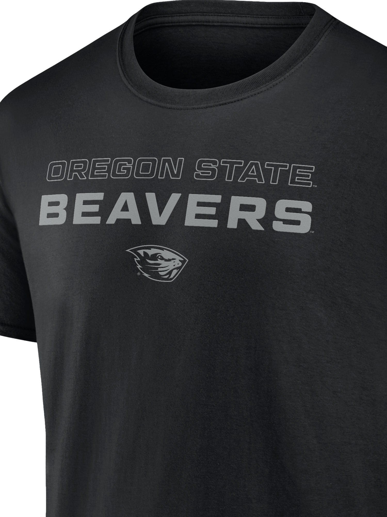NCAA Oregon State Beavers Men's Cotton Black Short Sleeve T-Shirt