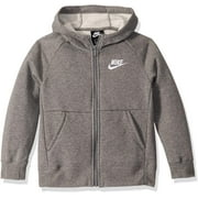 Nike Girls' Full Zip Hoodie, White, XS