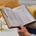 thumbnail image 3 of Nkjv, Compact Center-Column Reference Bible, Gray Leathersoft, Red Letter, Comfort Print (Thumb Indexed), (Hardcover), 3 of 11