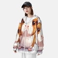 thumbnail image 3 of Balery Cartoon Guinea Pig Sudadera ligera de manga larga con capucha y protección solar UPF 50+ para hombre y mujer, ideal para pesca y running-Medium, 3 of 7