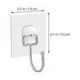 thumbnail image 2 of AURARMLET 15Pcs Steel Hooks Simple Shape Strong Adhesive Hooks Age Resistant for Various Decoration Styles, 2 of 8