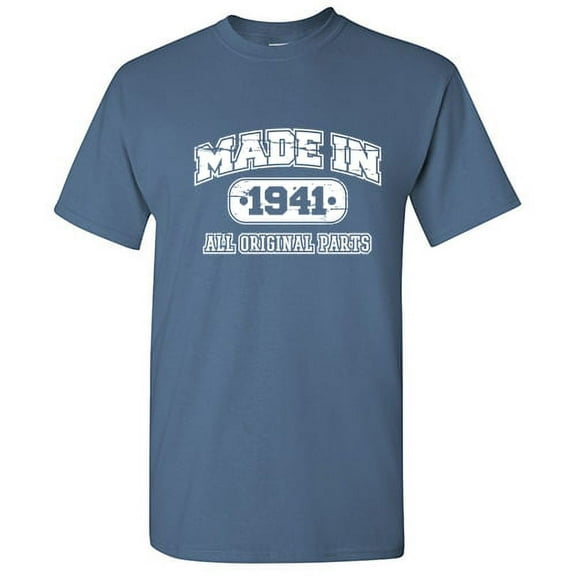 Made In 1941 All Orignal Parts Mens Tshirts Graphic Funny Tee 81st Birthday Apparel Novelty Gift For Sarcasm Lovers Holiday Humor Sarcastic T Shirt