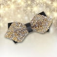 thumbnail image 2 of Mens Black Tie Computer Cord Ties Ties Tomato for Garden Hair Fine Hair Fuzzy Men's Year's Eve Party Suit Rhinestone Bow Tie Wedding Groomsmen Formal Bow, 2 of 3