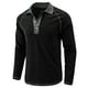 thumbnail image 4 of Blusa y camisa de manga larga con cuello vuelto para hombre, blusa informal de moda con cuello vuelto y manga larga, blusa transpirable, blusa para hombre, 4 of 6