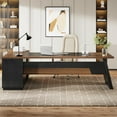 thumbnail image 6 of 78" L-Shaped Executive Office Desk, Large Modern Computer Desk with Drawers and Lateral File Cabinet, 6 of 7