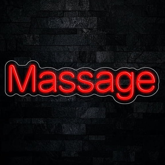 Massage LED Neon Sign 25"L x 7"H #33248