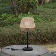 thumbnail image 4 of Creative Paper Rope Lamp with Plug in Cord On/Off Switch for Bedroom, Living, Playroom and Entryway, Natural, 4 of 7