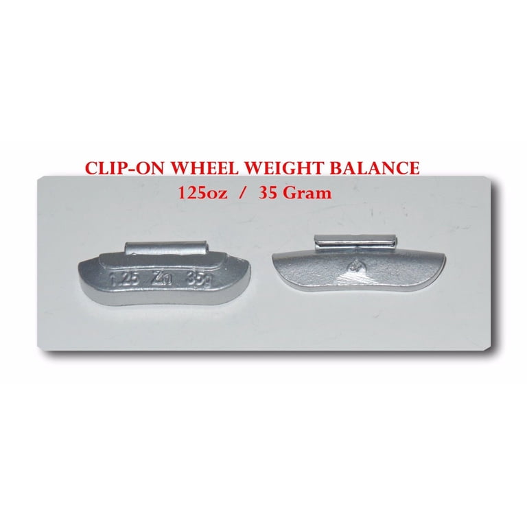 125-Piece P-Style Clip-On Wheel Weight Kit - 0.25, 0.5, 0.75, 1 Oz (25 Of Each) 6 thumbnail image