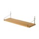 thumbnail image 3 of Estante de pared de madera organizador de almacenamiento para pasillo con ganchos, estante flotante para sala de estar, candelabro, libros,, 3 of 9