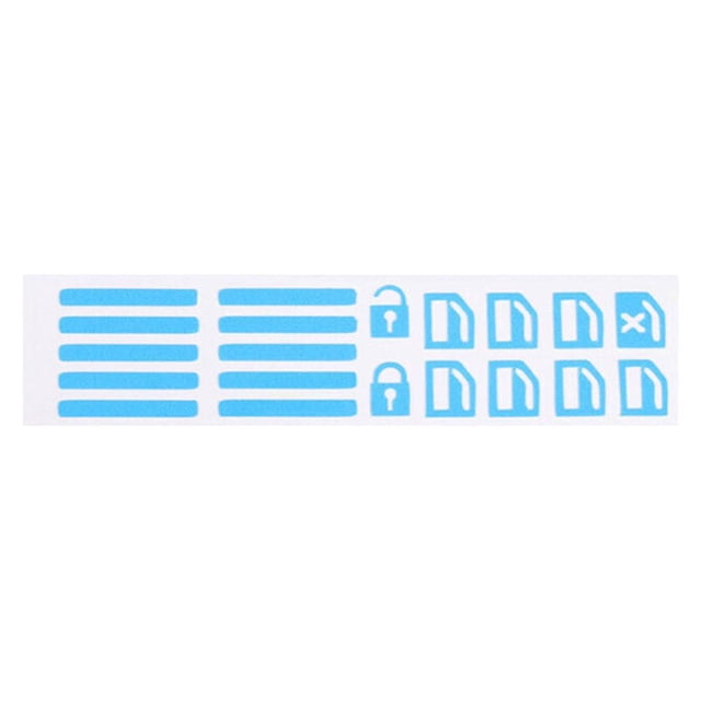 Luminous Blue Vehicle Car Interior Window Door Switch Sticker new P8Q0