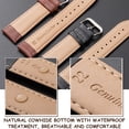 thumbnail image 5 of Quick Release Leather Watch Band 20mm 21mm 22mm 23mm Leather Dark brown Watch Strap-20mm, 5 of 6