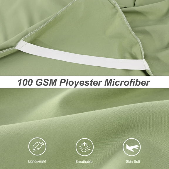 Pleated Bed Skirt Classic Tailored Ruffled 16" Drop Full Olive Green