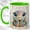 Green, variant on Jeweled Turtle Coffee Mug, Fantasy Animal Mug, Ceramic 11 oz