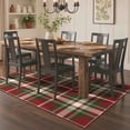 thumbnail image 3 of KUETH Large Indoor Area Rug 5×7, Machine Washable Rug, Area Rugs for Living Room，Red & Green Printed Decor Rug, Non-Slip Rug, Bedroom, Kitchen, Dinning Room, 3 of 9