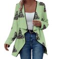thumbnail image 2 of Antqov Womens Cardigan, Christmas Print Open Front Cardigans with Notched Lapel, Daily Trendy Relaxed Lightweight Comfy Casual Cardigan Jackets, 2 of 7