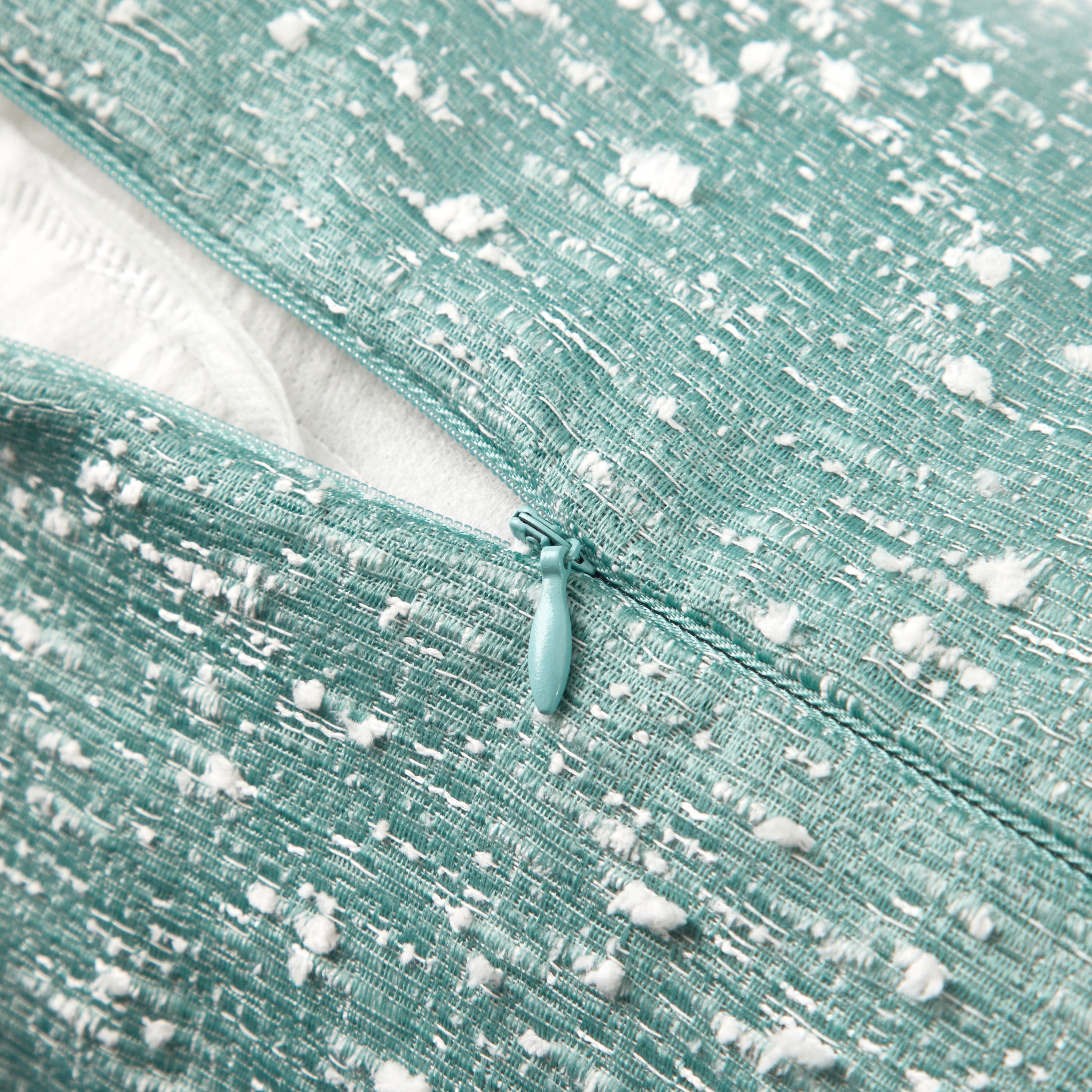 Better Homes & Gardens Aqua Nubby Boucle Textured Square Decorative Pillow, 20 in x 20 in