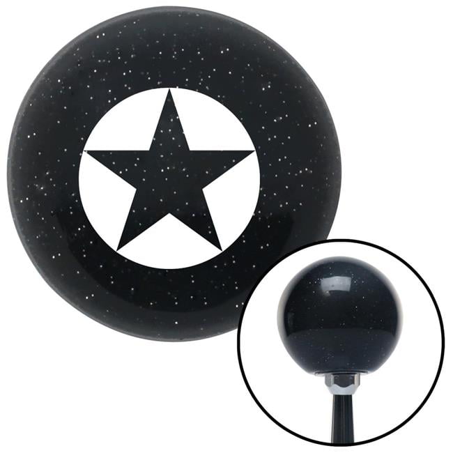 White Symbol of Islam American Shifter 222761 Black Flame Metal Flake Shift Knob with M16 x 1.5 Insert