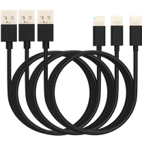 PhoneCharger Cable, CuWire [MFi Certified] Lightning Cable 10ft USB Fast Charging Cord - Black
