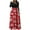 Red, variant on Dezsed Women's Christmas Dress Women's Plus Size Christmas Print Long Sleeve Round-neck Ankle-Length Long Dress Wine XL