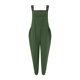 thumbnail image 4 of Gibobby pantalones siameses de pierna ancha Mono sin mangas para mujer, mono informal liso de verano, pantalones con peto de pierna ancha, mono con botones y bolsillos con bot(Verde， L), 4 of 5