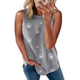 thumbnail image 1 of Biucly Blusa sin mangas con cuello redondo para mujer, informal, suelta, sin mangas Zhivalor  HMYH047-3, 1 of 4