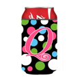 thumbnail image 1 of Lettre Q Monogramme Initial - Polkadots et Rose Canette Ou Biberon, 1 of 1