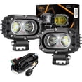 thumbnail image 1 of Luz Auxbeam LED Pod de 4 pulgadas Cuadrada con Haz Inundación (2 piezas), 1 of 7