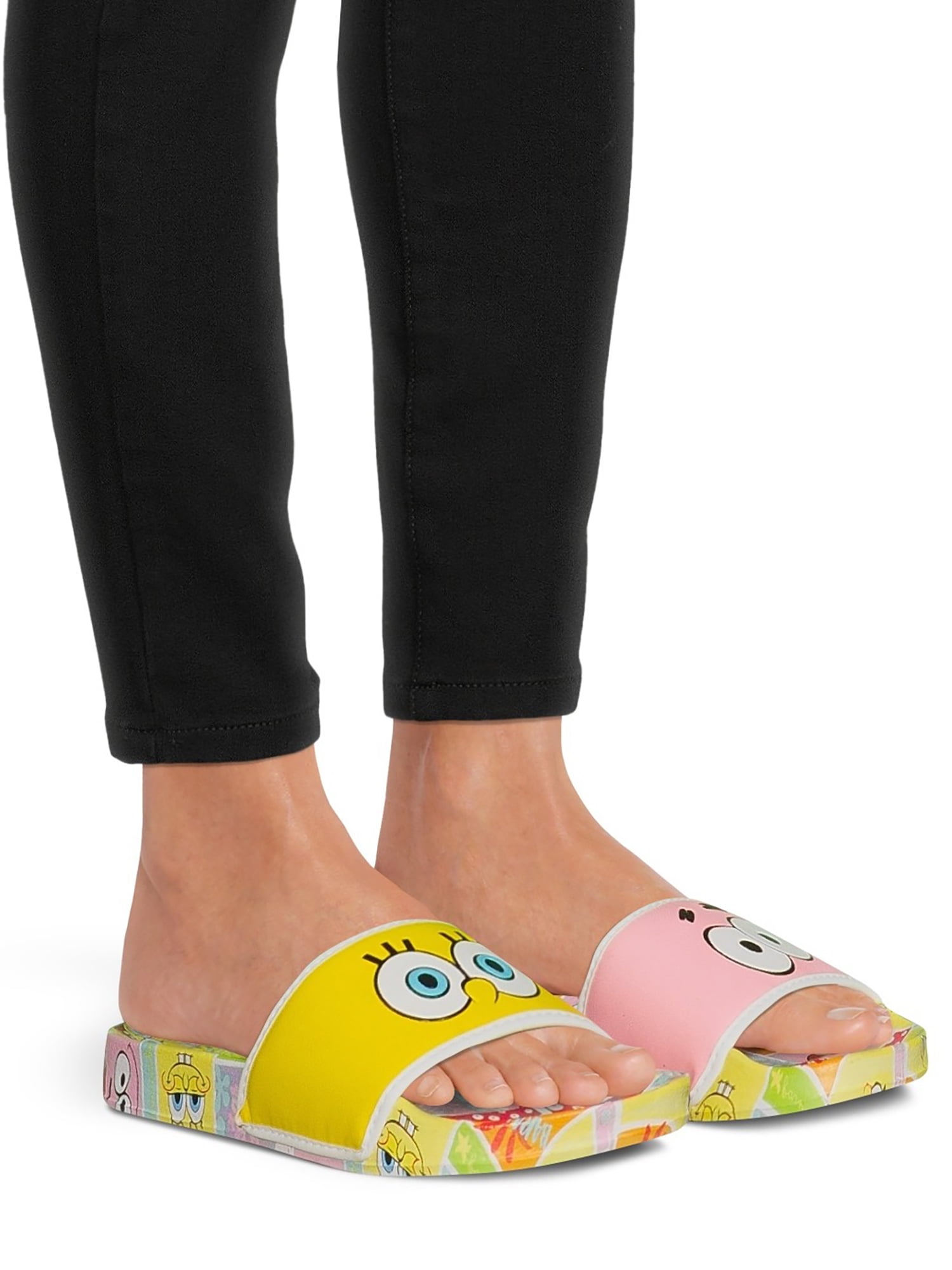 SpongeBob SquarePants Women's SpongeBob and Patrick Sandals