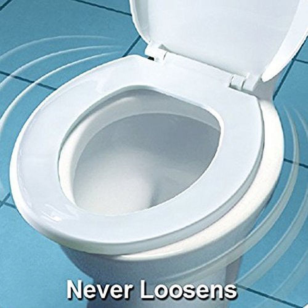 Bemis Elongated Plastic Toilet Seat, White photo 4