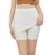 thumbnail image 5 of Pantalones cortos de seguridad de doble capa con cintura alta para mujeres y niñas blanco de gran tamaño grande, 5 of 9