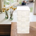 thumbnail image 3 of 4 Drawer Desk Organizer Plastic Storage Makeup Jewelry Box, 3 of 5