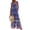 Dark Blue, variant on Jumpsuits for Women Boho Floral Print Square Neck Vintage Summer Rompers Wide Leg Loose Fit Casual Jumpsuits with Pockets Multicolor XL