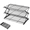 Black, variant on Stackable Cooling Rack for Baking and BBQ 3-Tier and 4-Tier Folding Metal Wire Racks for Cookies Cakes and Pastries Space Saving Kitchen Countertop Storage Rack
