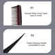 thumbnail image 3 of Peine para teñir el cabello con peine para desenredar el cabello para Labymos Peine, 3 of 7