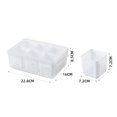 thumbnail image 4 of Caja De Almacenamiento Del Refrigerador Caja de almacenamiento de refrigerador de rejilla 4/6 Caja de almacenamiento de fruta transparente para el hogar (B) Likrtyny Libre de BPA, 4 of 9
