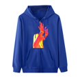 thumbnail image 5 of Sudaderas con capucha con estampado de características de patrón de temperatura somatosensorial de Halloween de otoño/invierno para mujer Pompotops FGAJ22342, 5 of 5