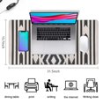 thumbnail image 5 of Long Mouse Pads for Desk,Boho Black and White Diamond Central Ethnic Desk Mats on Top Of Desks, Desk Mouse Pad Extra Large with 3mm Non-Slip Base and Stitched Edge for Gaming,Work,Home 31.5"x15.7", 5 of 5