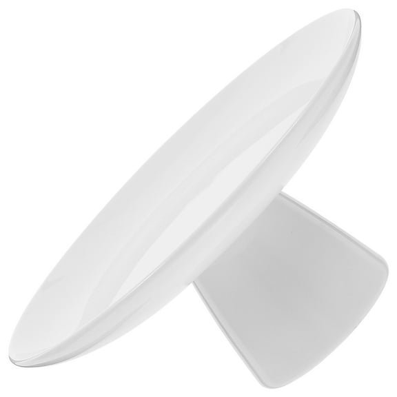 WRITWAA White Ceramic Cake Plate - Elegant Dessert Display Stand for Kitchen, Party, and Special Occasions