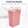 thumbnail image 2 of BIQWBIC 13 Gallon Plastic Automatic Trash Can,Motion Sensor Kitchen Trash Can,Pink, 2 of 8